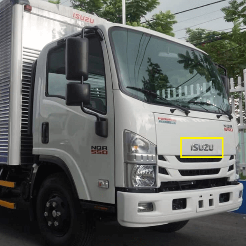 Logo chữ nỗi ISUZU đầu xe hàng chính hãng